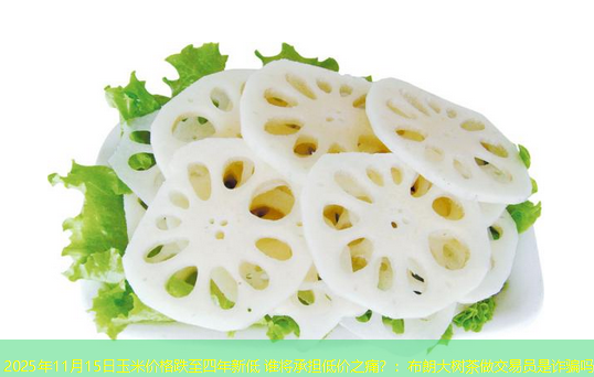 2025年11月15日玉米价格跌至四年新低 谁将承担低价之痛？：布朗大树茶做交易员是诈骗吗