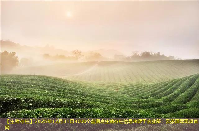 【生猪存栏】2025年12月31日4000个监测点生猪存栏信息来源于农业部