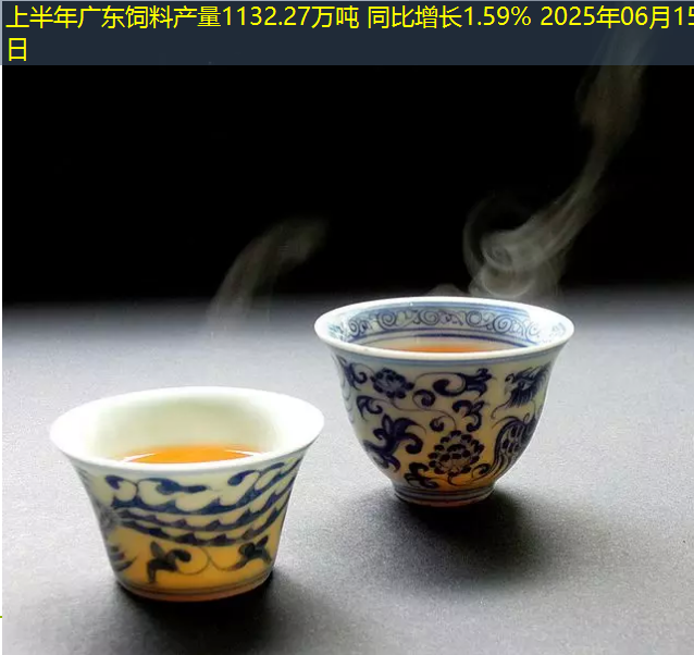 上半年广东饲料产量1132.27万吨 同比增长1.59% 2025年06月15日