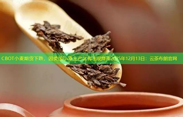 CBOT小麦期货下跌，因美国小麦主产区将出现降雨2025年12月13日：云茶布朗官网