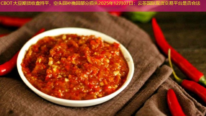 CBOT大豆期货收盘持平，空头回补挽回部分损失2025年12月07日：云茶国际现货交易平台是否合法