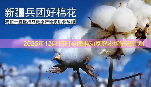 2025年12月15日全面推动家庭农场发展计划